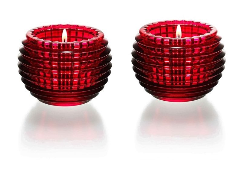 Baccarat - Eye Votives S/2 - Red