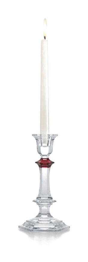 Baccarat - Harcourt Candlestick 220 - Red Knob