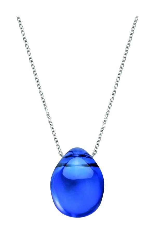 Lalique Jewelry - Cabochon Cap Ferrat Pendant With Silver Chain