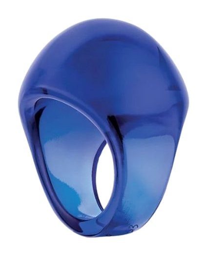 Lalique Jewelry - Cabochon Ring Cap Ferrat Crystal
