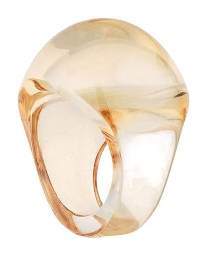 Lalique Jewelry - Cabochon Ring Gold Lustre
