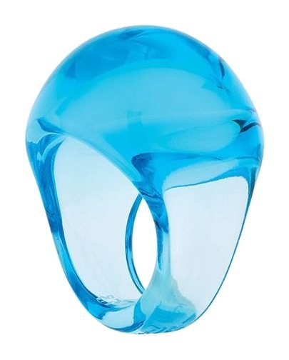 Lalique Jewelry - Cabochon Ring Light Blue Crystal