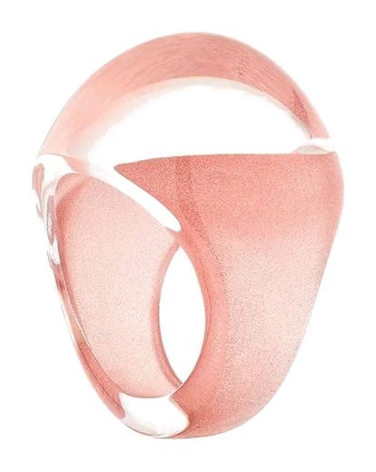 Lalique Jewelry - Cabochon Ring Patin Pink