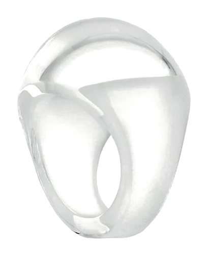 Lalique Jewelry - Cabochon Ring Patine White