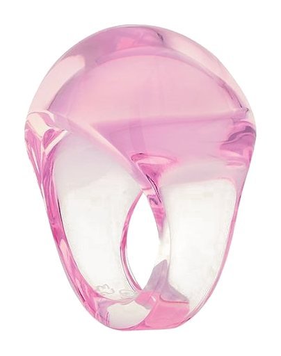 Lalique Jewelry - Cabochon Ring Pink Crystal