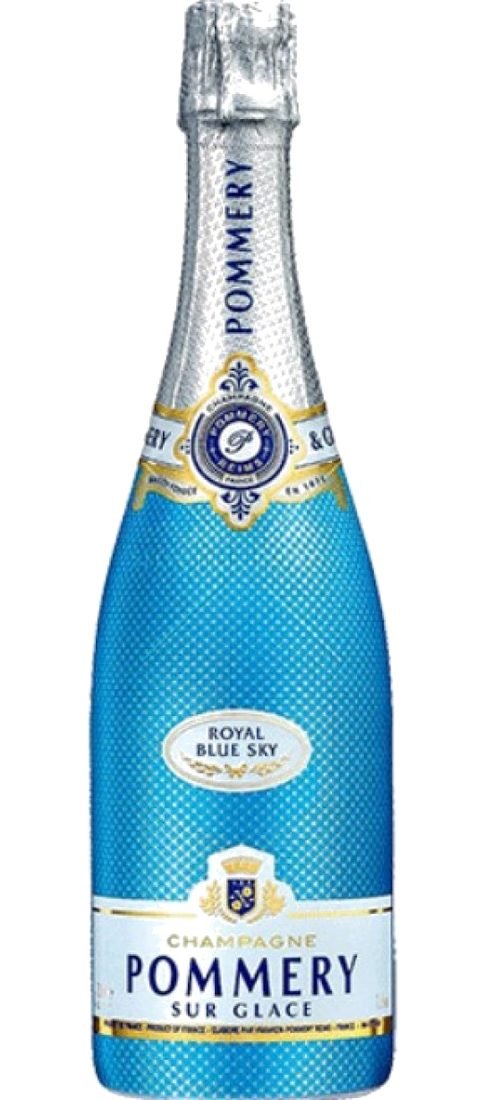 1Btl. Royal Blue Sky On Ice 75cl - Pommery