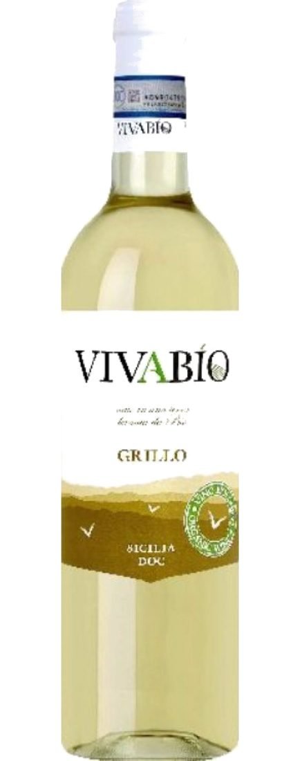 6 Btls. Grillo Sicilia DOC VivaBio Organic Colomba Bianca 75 cl - Sicilia